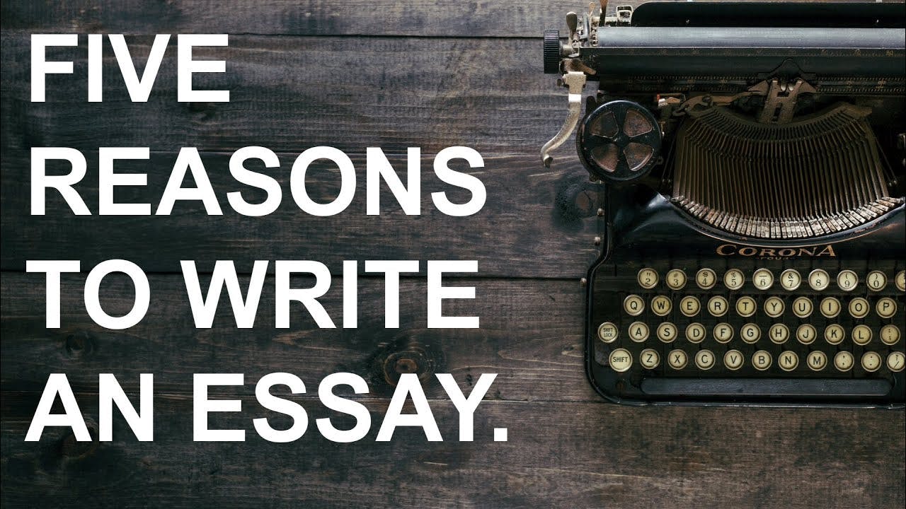 Five Reasons to Write an Essay: A Video made with Adobe AfterEffects